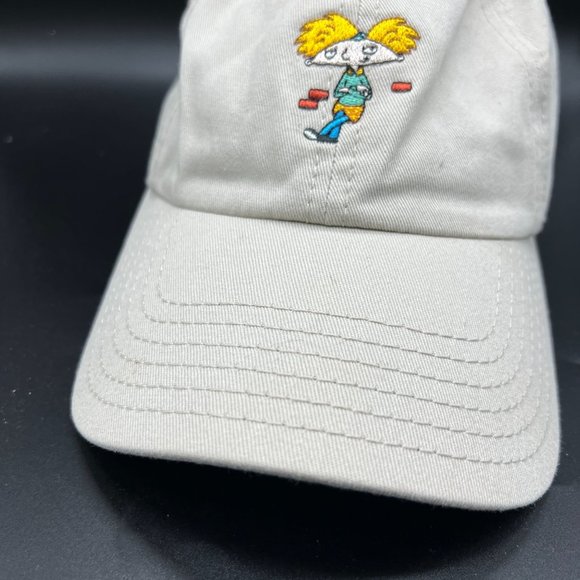 Nickelodeon Hey Arnold Embroidered Baseball Hat Tan OS - Picture 3 of 6